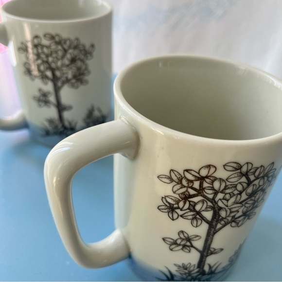 VINTAGE Japanese unicorn otagiri ceramic mugs set of two decor Kitchen mystical - Picture 4 of 8